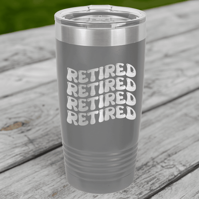Groovy And Retired Tumbler