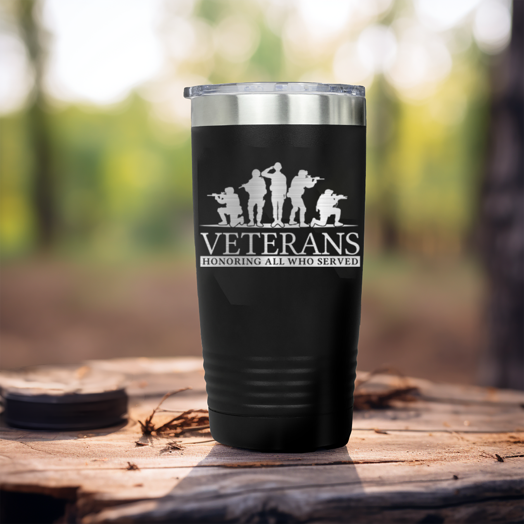 Honoring-Who-Served-Tumbler Black