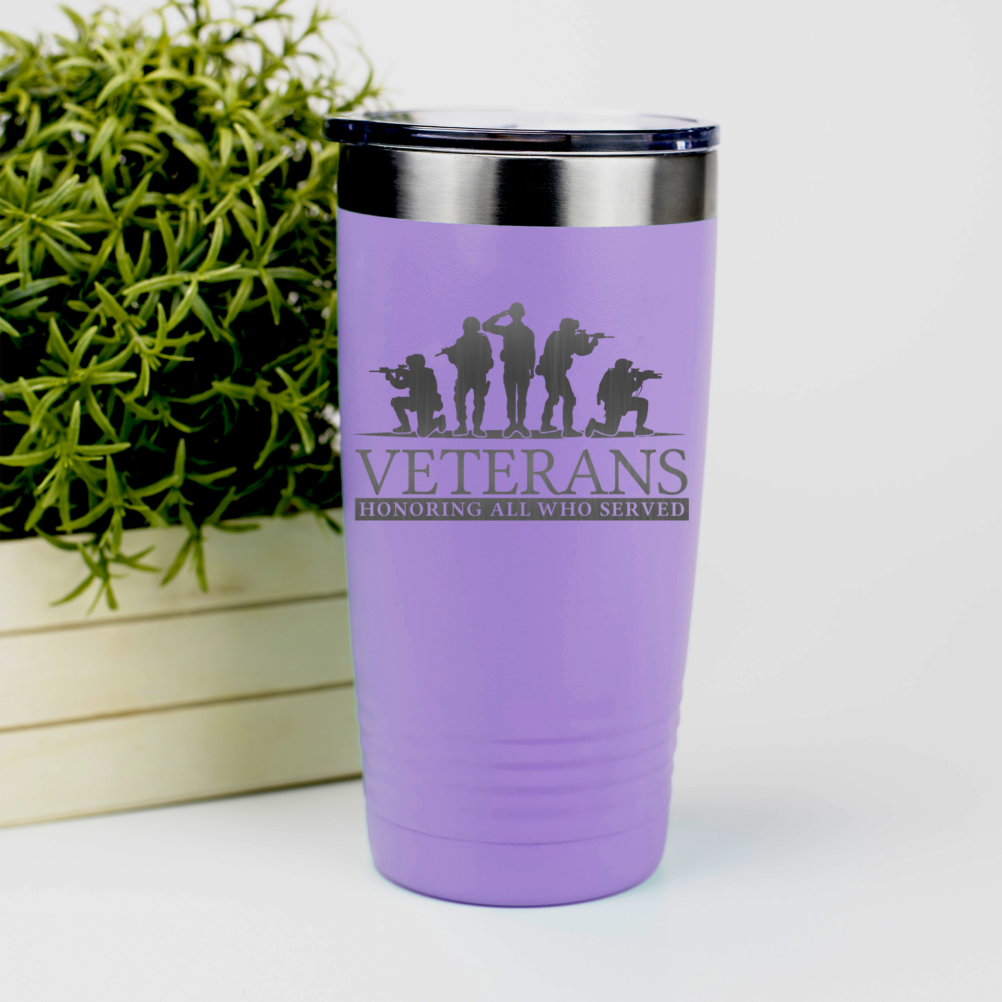 Honoring-Who-Served-Tumbler Light Purple