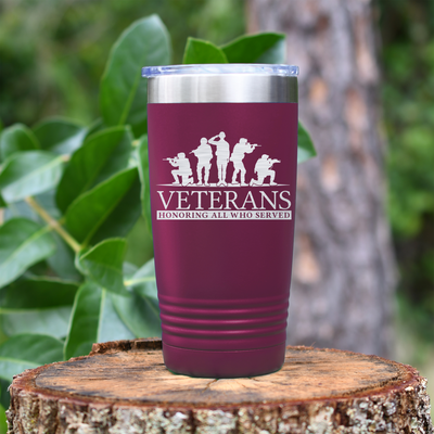 Honoring-Who-Served-Tumbler Maroon