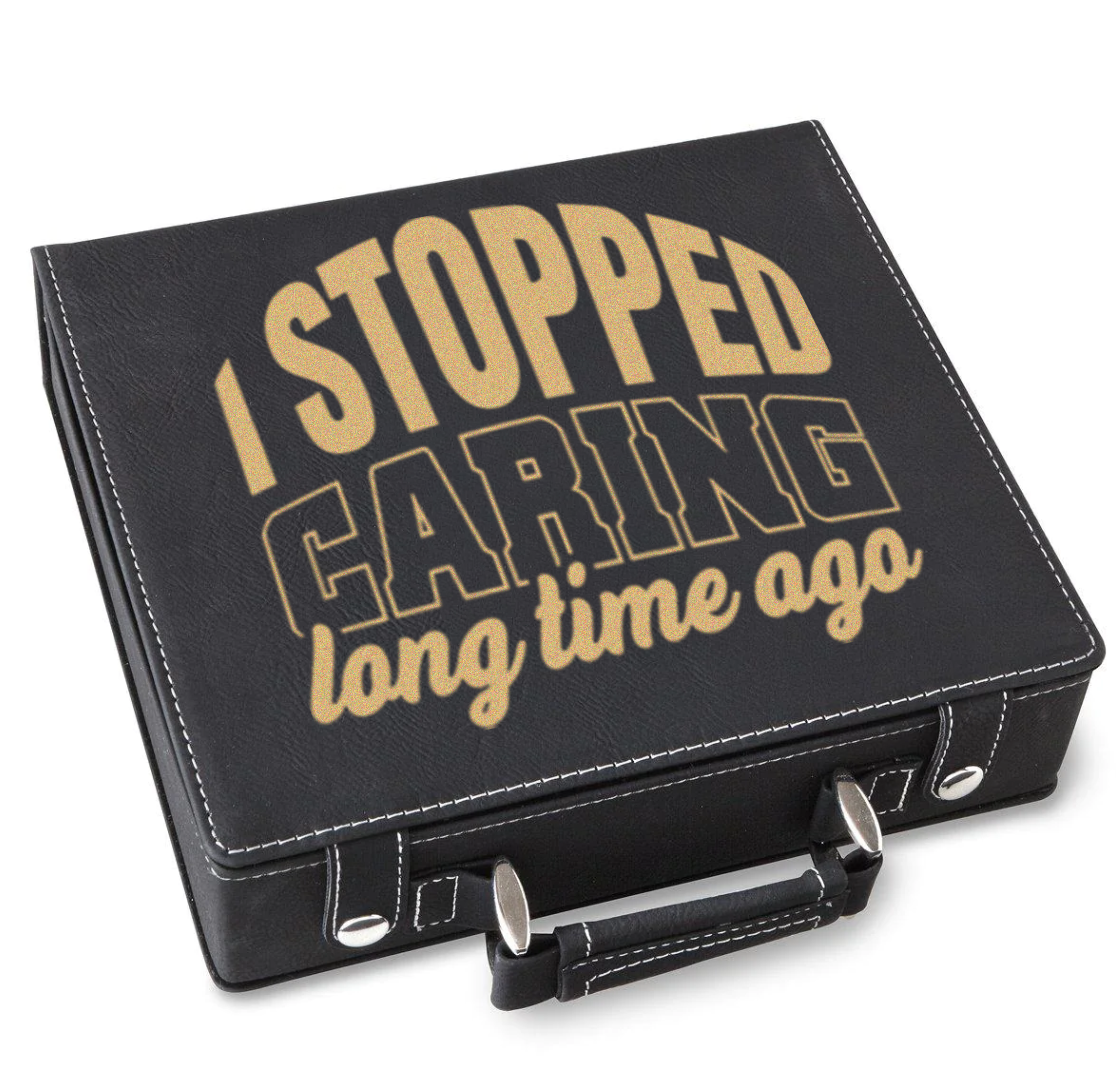 I Just Dont Care Poker Gift Set
