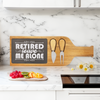 Im Retired Leave Me Alone Wood Slate Serving Tray With Handle