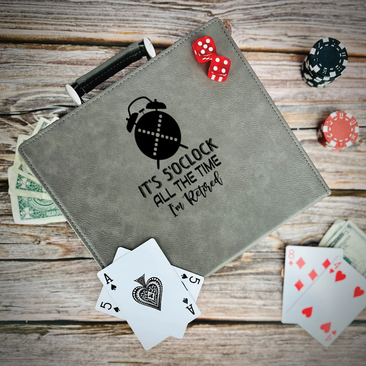 Its Always Five O Clock Poker Gift Set
