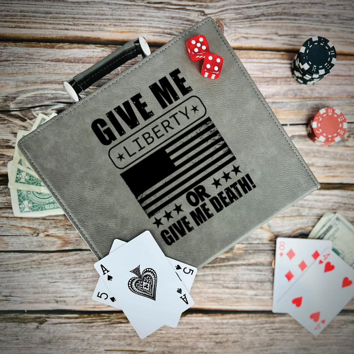 Liberty Or Death Poker Gift Set