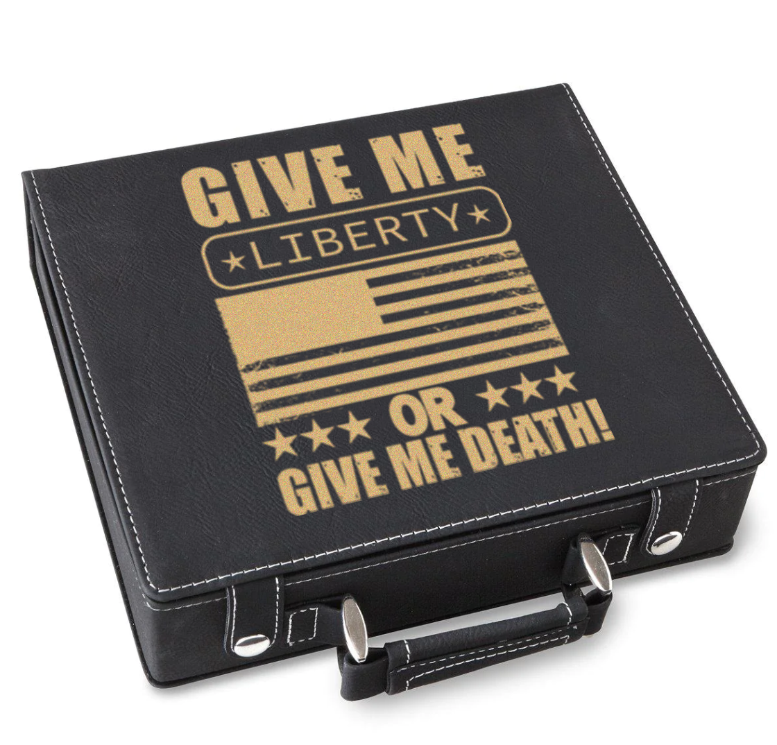 Liberty Or Death Poker Gift Set