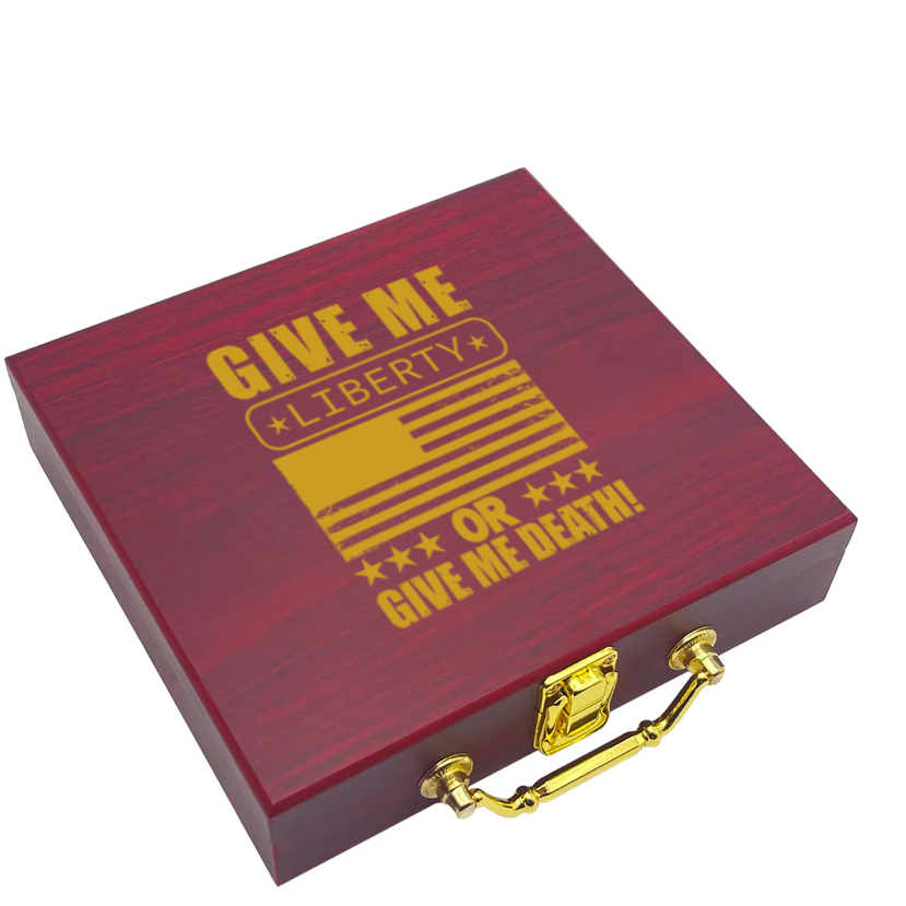 Liberty Or Death Poker Gift Set