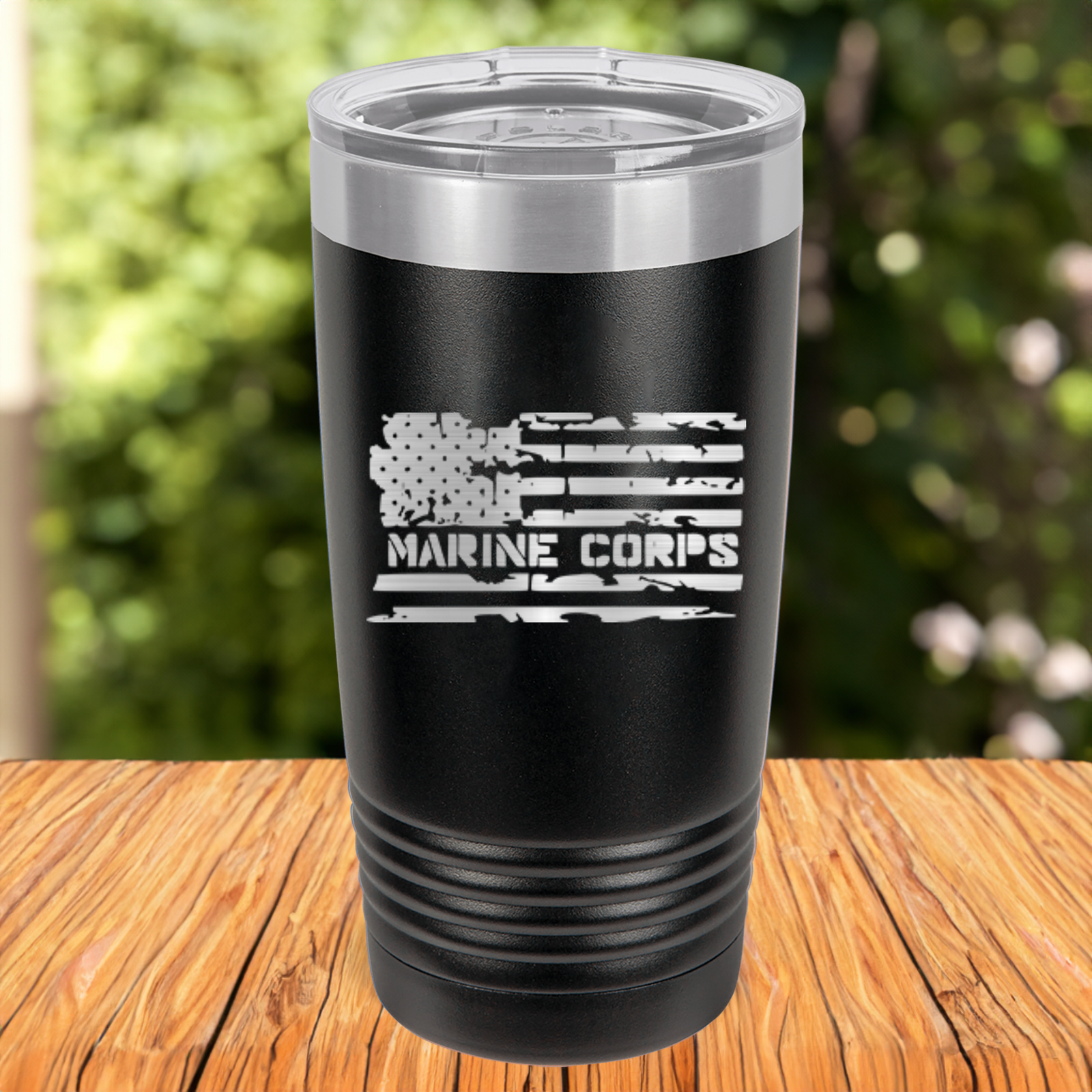 Marine Corps American Flag Tumbler