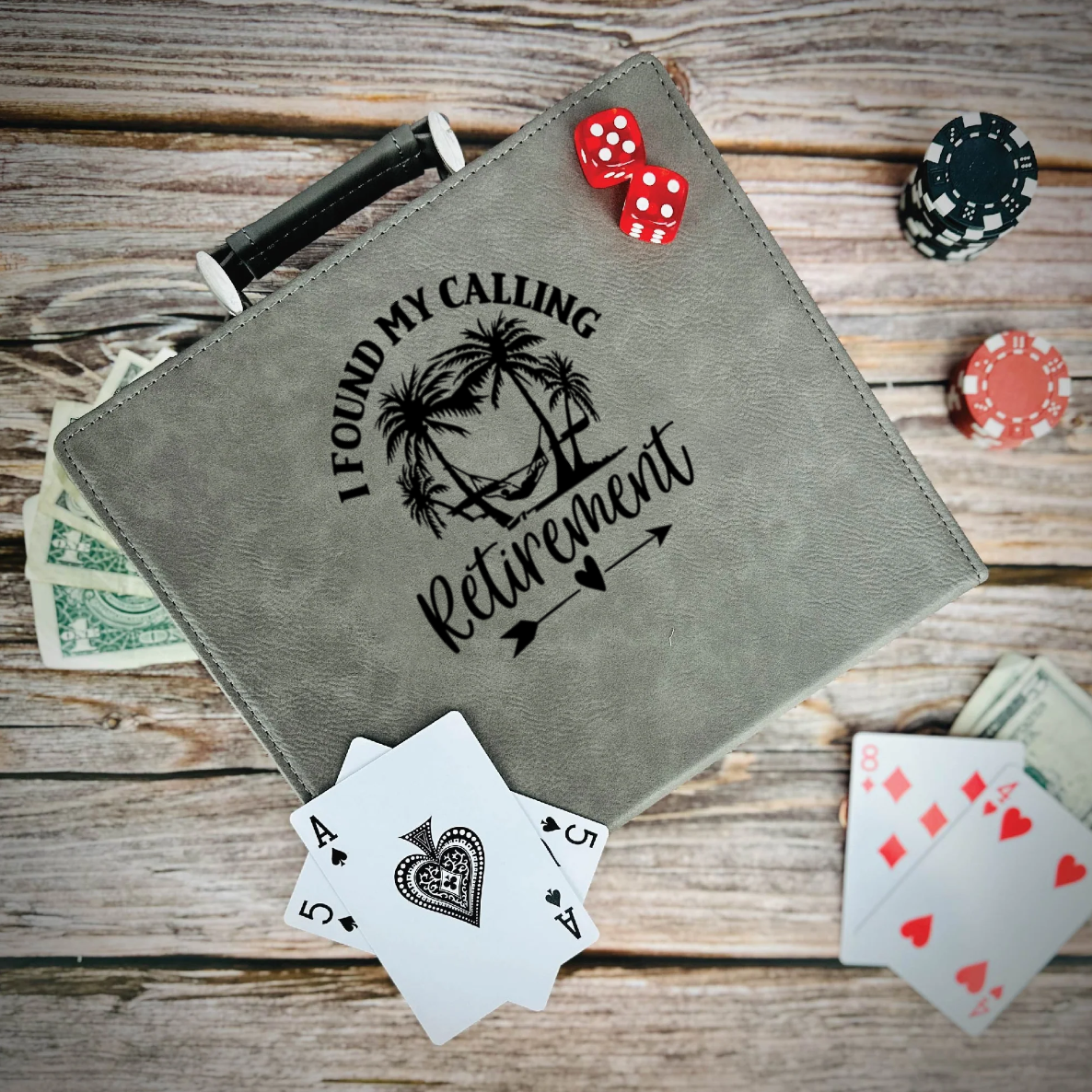 Meant To Be Retired Poker Gift Set