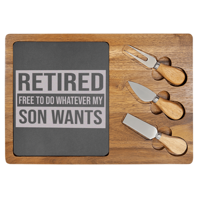 My Son Still Gives Me Orders Wood Slate Serving Tray