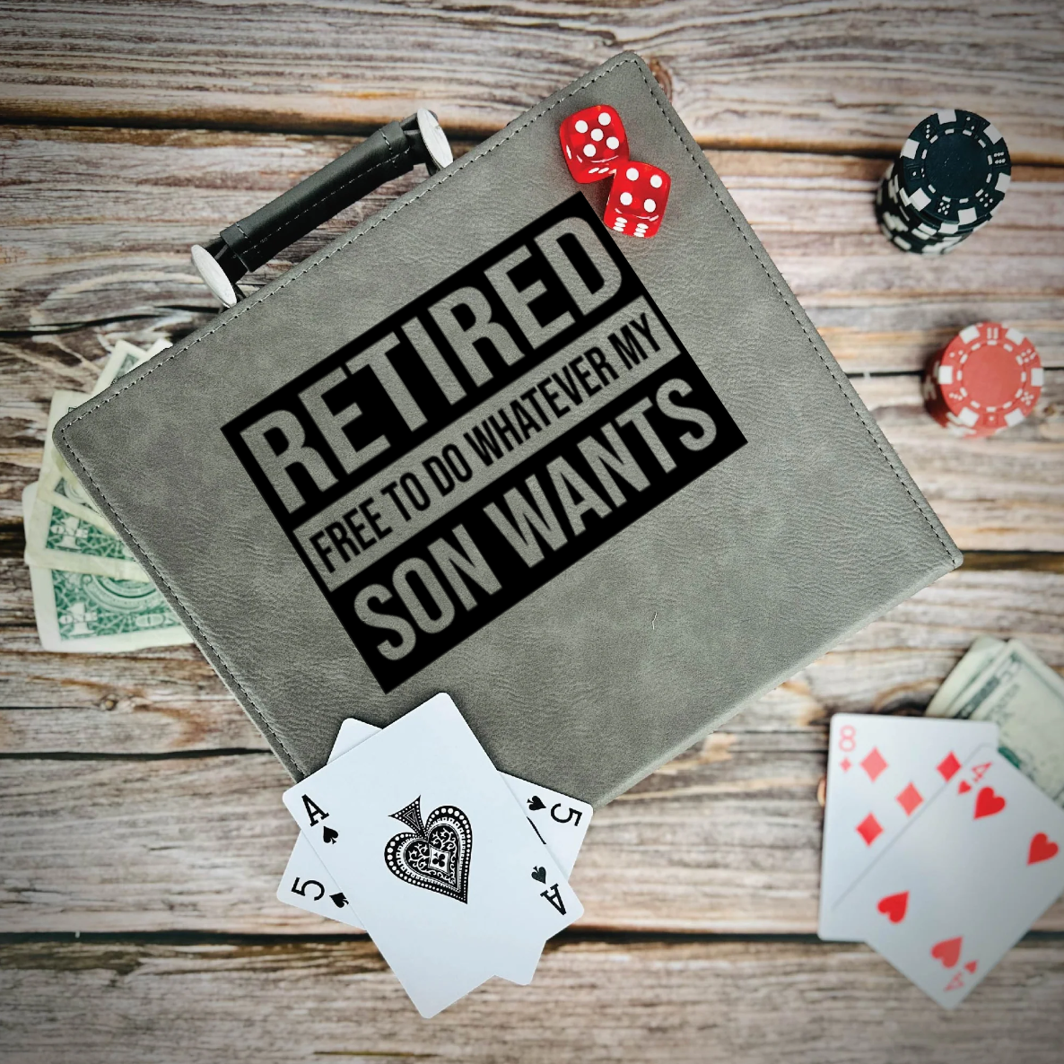My Son Still Gives Me Orders Poker Gift Set