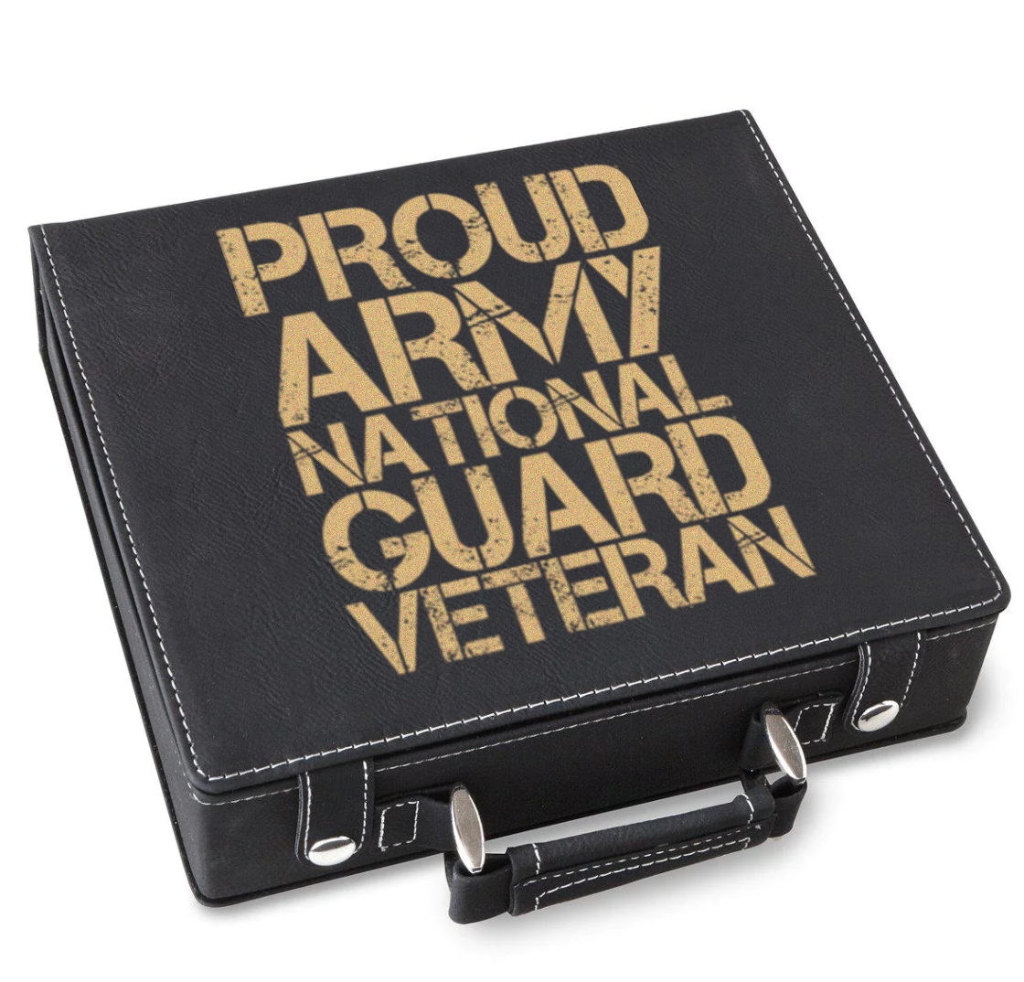 National Guard Veteran Poker Gift Set
