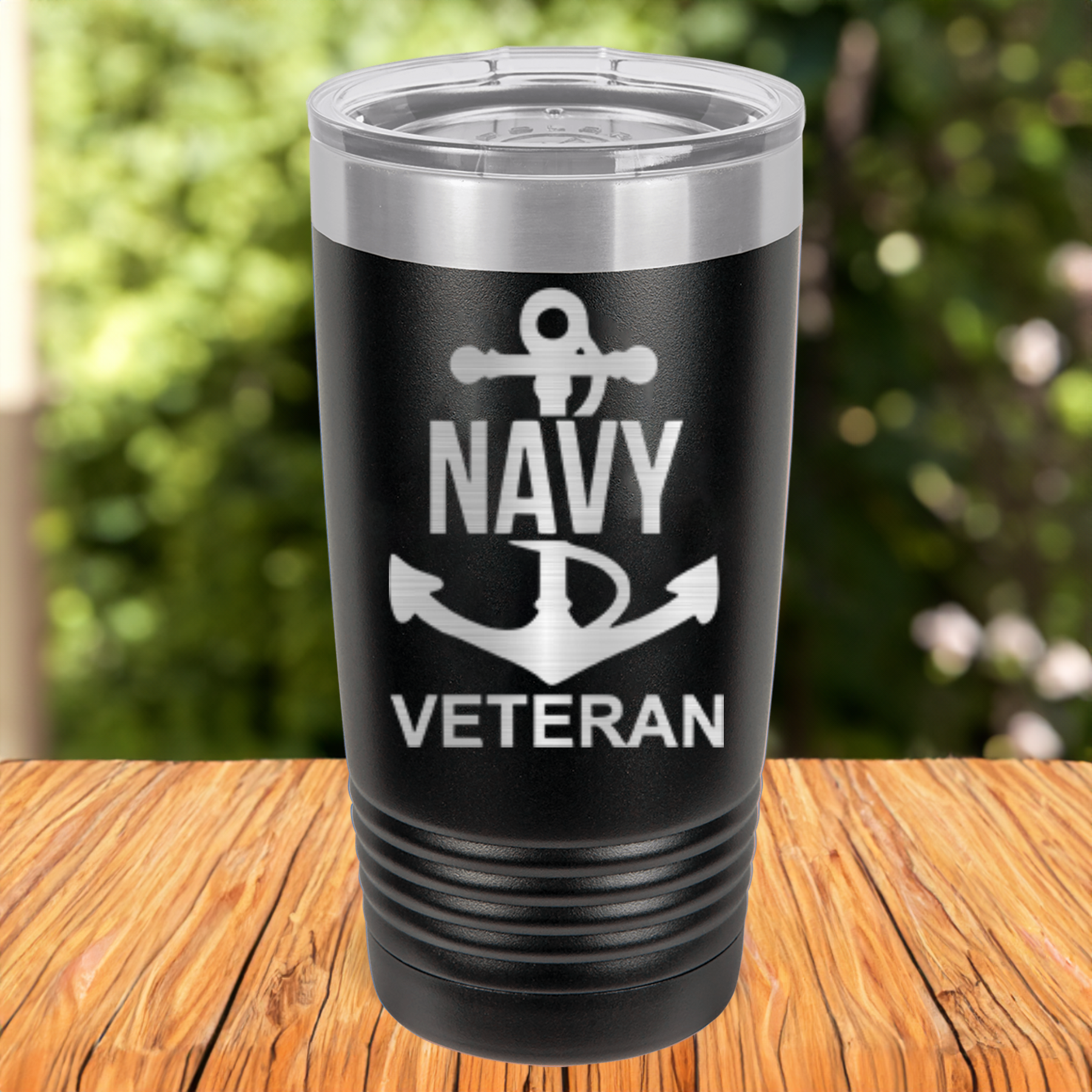 Navy Anchor Veteran Tumbler