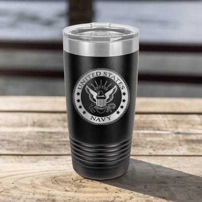 Navy Badge Tumbler
