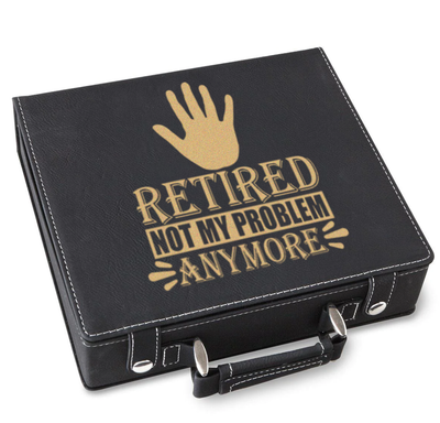 Not My Problem Im Retired Poker Gift Set