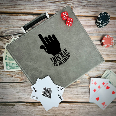 One Retired Guy Poker Gift Set