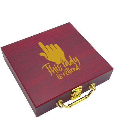 One Retired Lady Poker Gift Set