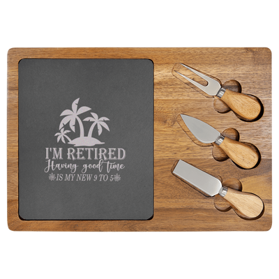 Only Looking For A Good Time Wood Slate Serving Tray