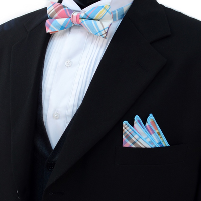 Plaid Bow & Hanky