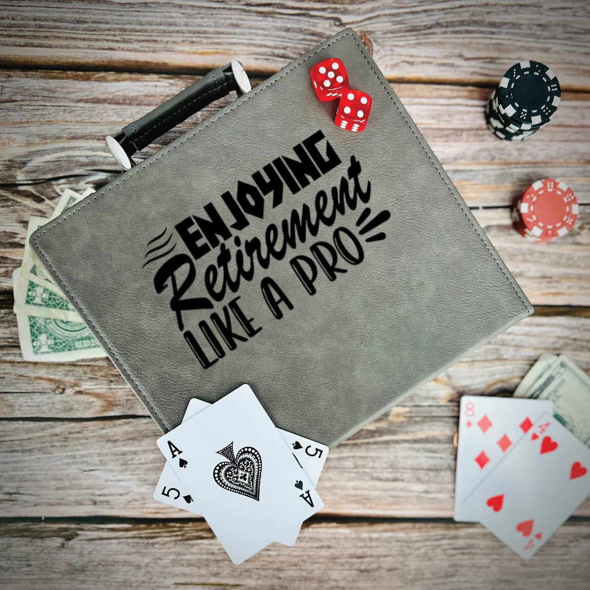 Professional Retiree Poker Gift Set
