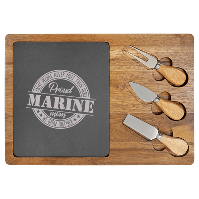 Proud Marine Wood Slate Serving Tray