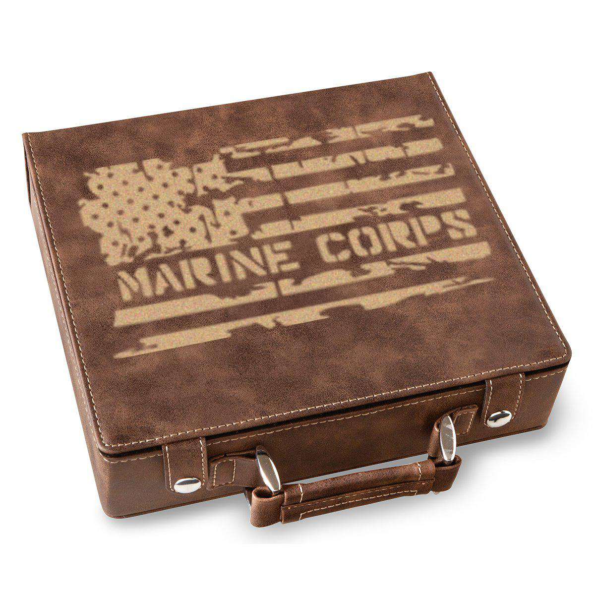Proud Marine Corps Poker Gift Set