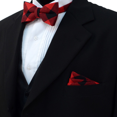 Plaid Bow & Hanky