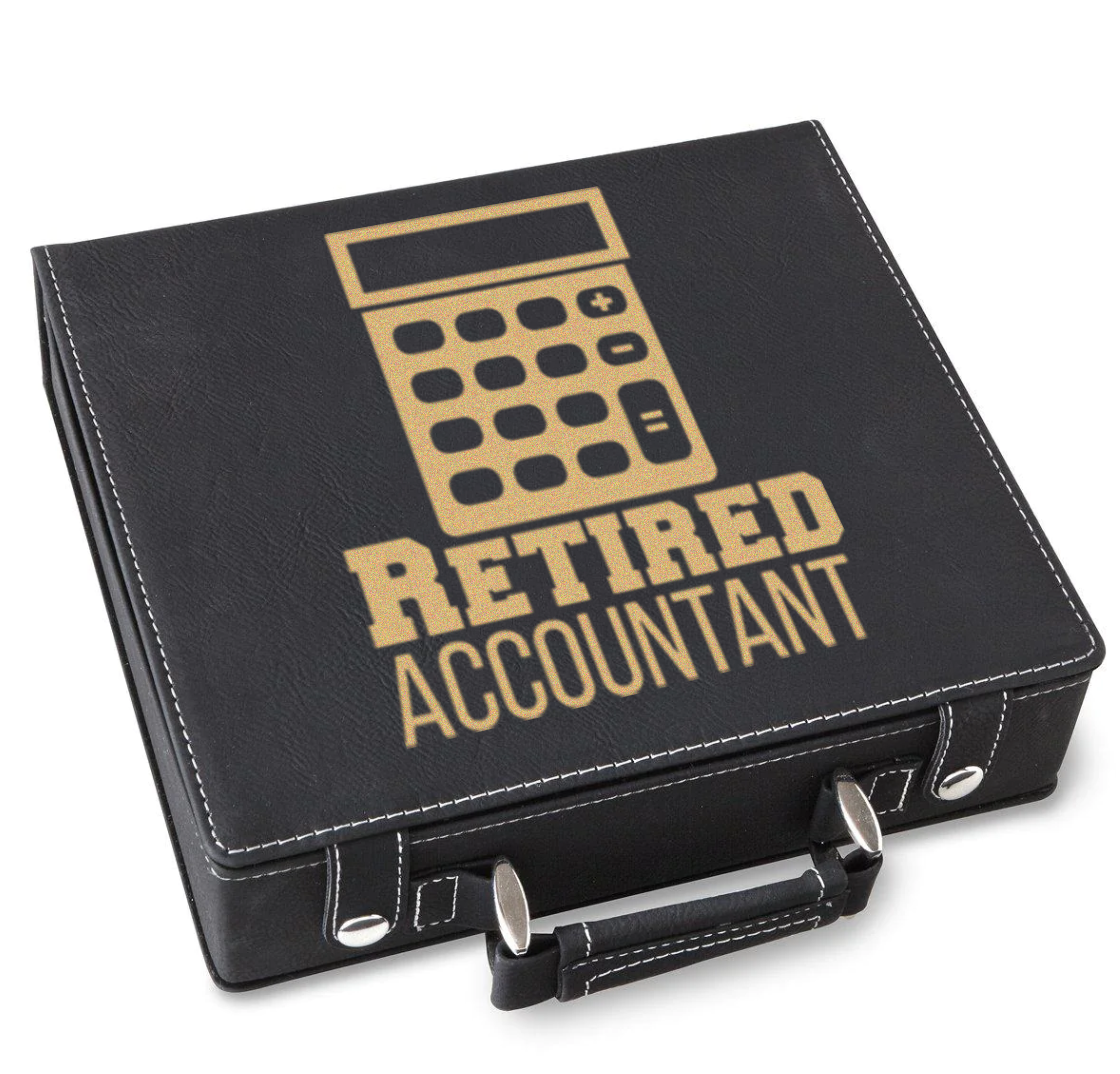Retired Accountant Poker Gift Set