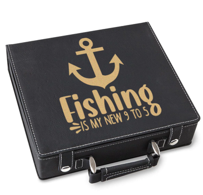 Retired And Gone Fishing Poker Gift Set