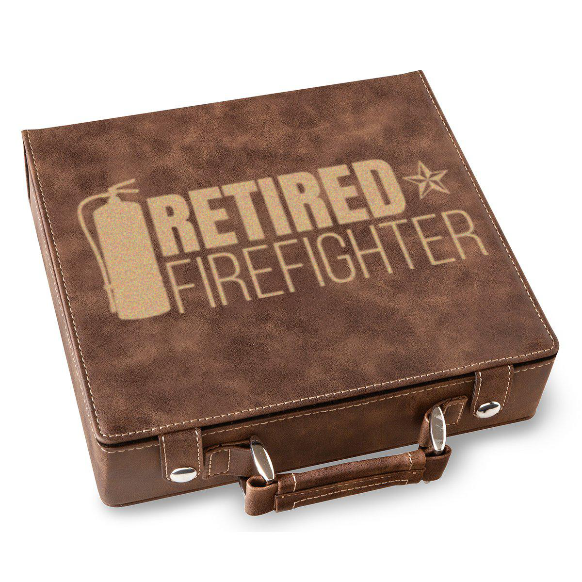 Retired Firefighter Poker Gift Set