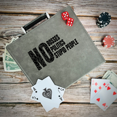 Retired From Stupidity Poker Gift Set