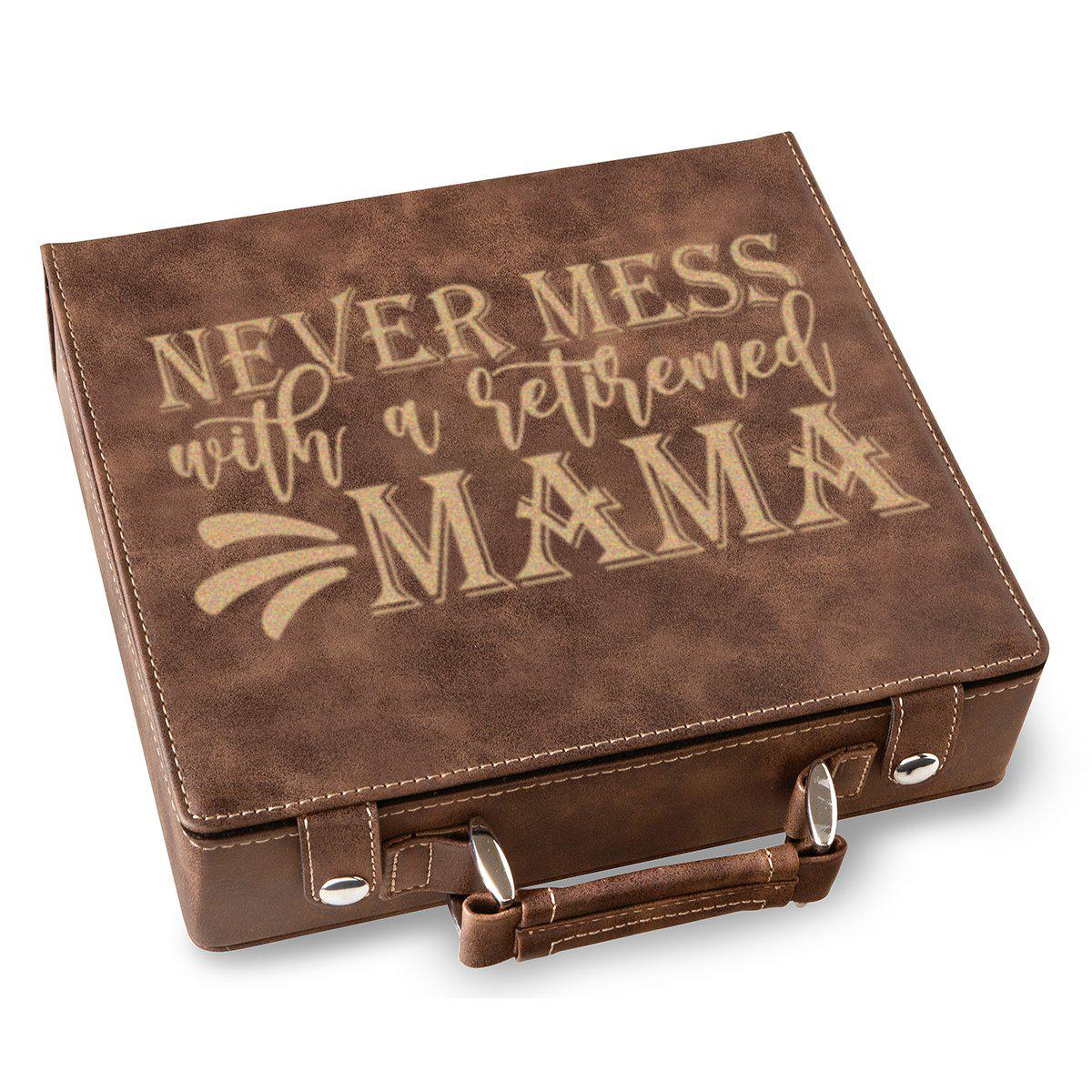 Retired Mama On Duty Poker Gift Set