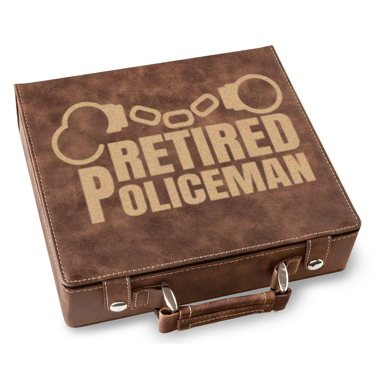 Retired Policeman Poker Gift Set