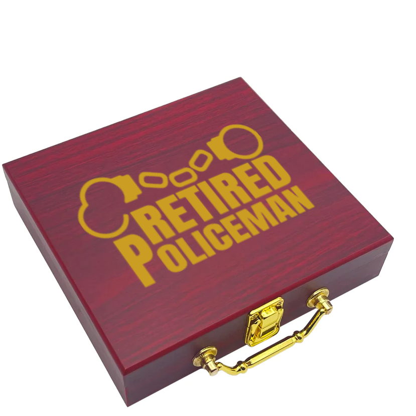 Retired Policeman Poker Gift Set