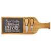 Retired Since Hired Wood Slate Serving Tray With Handle