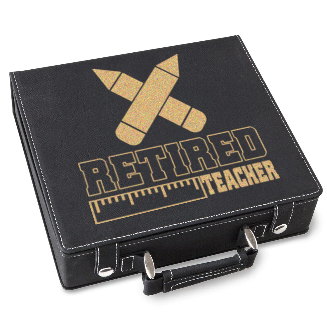 Retired Teacher Poker Gift Set
