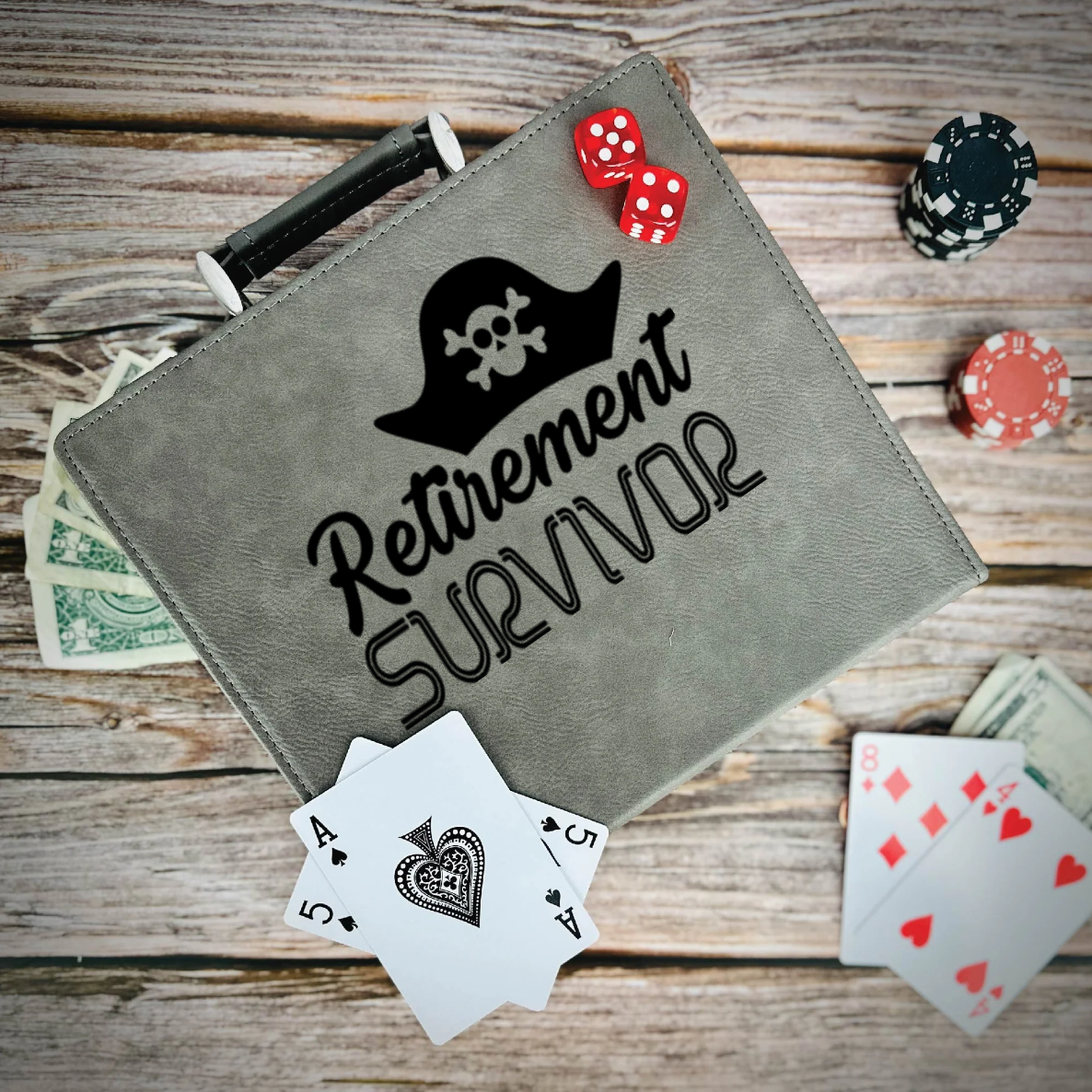 Retirement Survivor Poker Gift Set