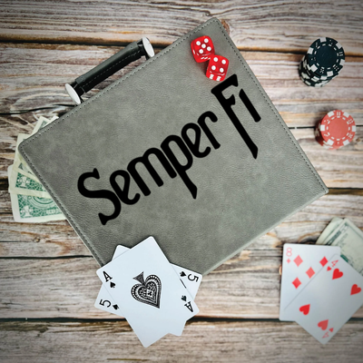 Semper Fi Poker Gift Set