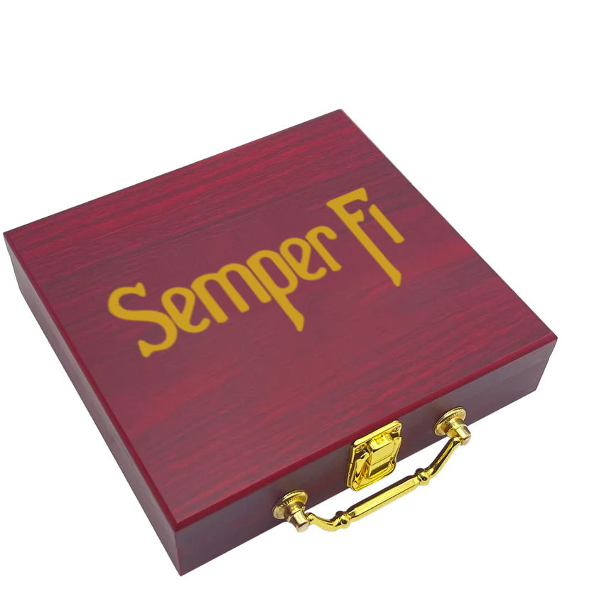 Semper Fi Poker Gift Set