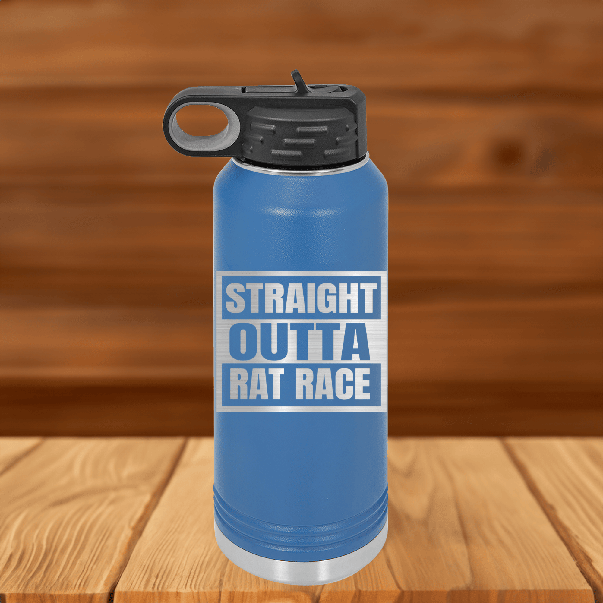 Straight Outta Rat Race 32 oz Water Bottle