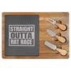 Straight Outta Rat Race Wood Slate Serving Tray