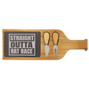 Straight Outta Rat Race Wood Slate Serving Tray With Handle