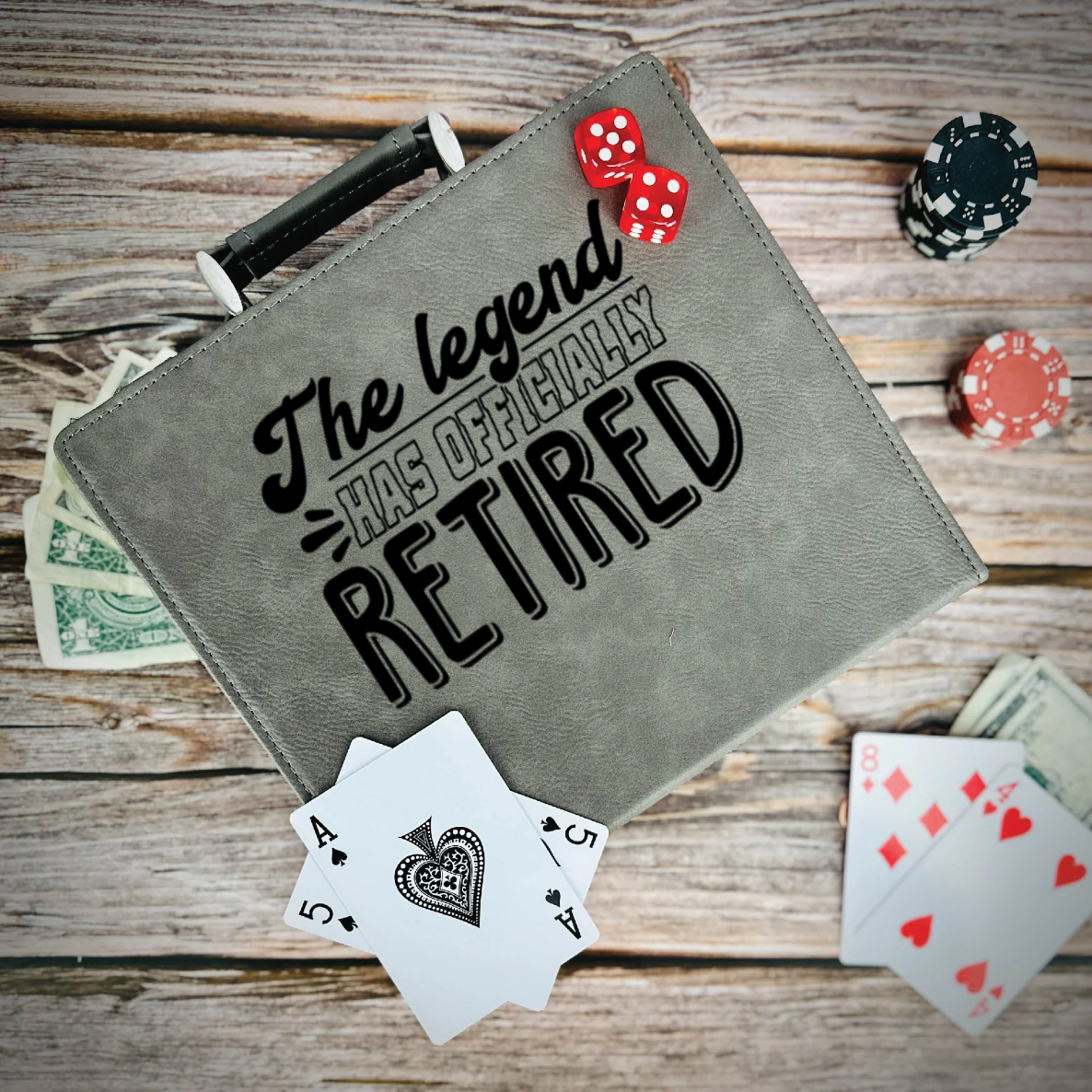The Legend Has Retired Poker Gift Set