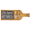 The Legend Has Retired Wood Slate Serving Tray With Handle