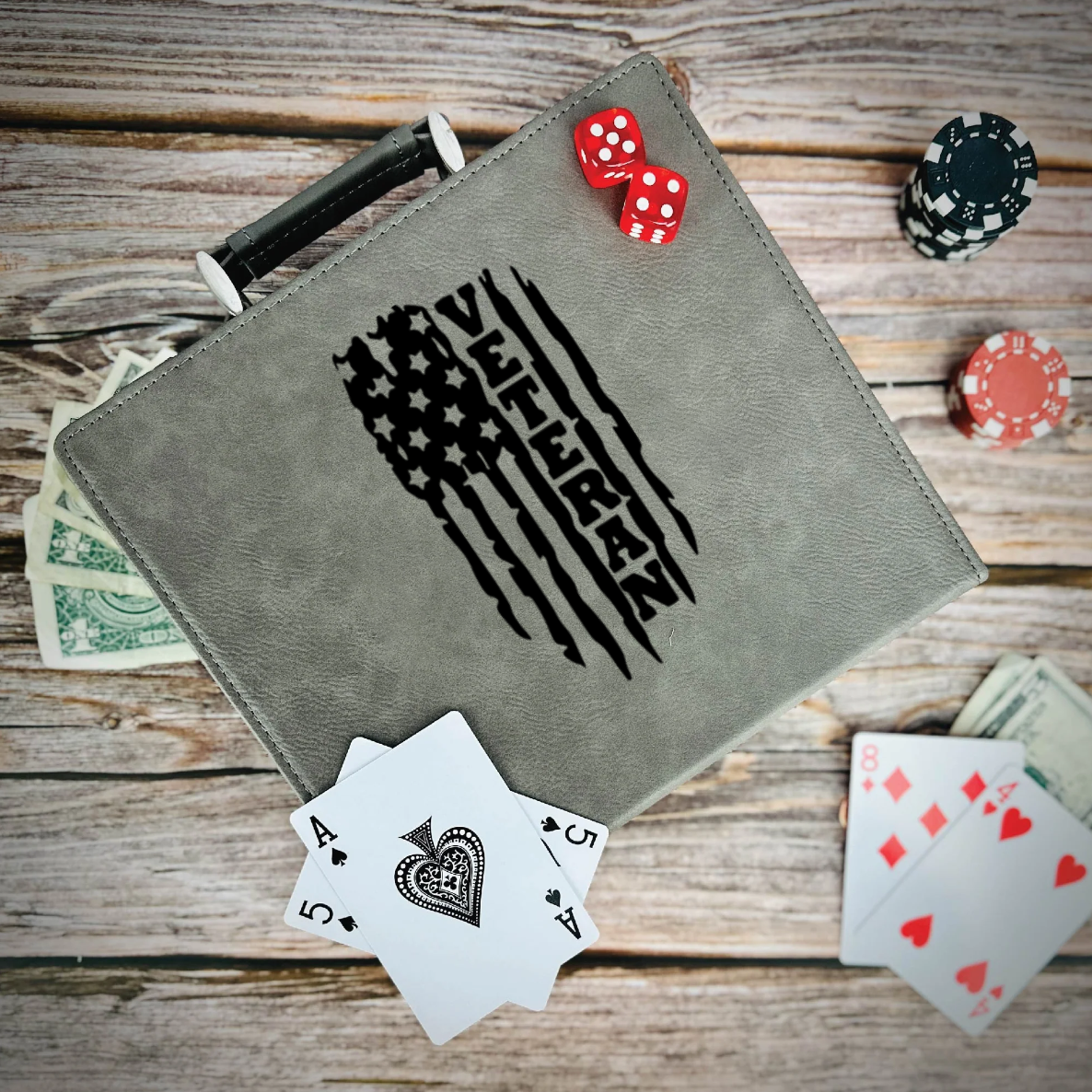 Torn Flag Poker Gift Set