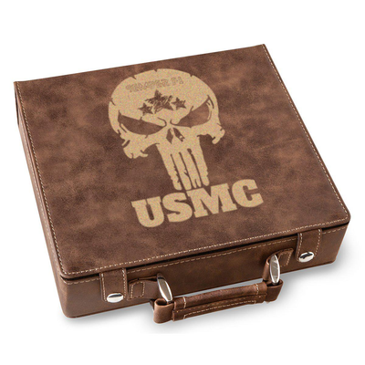 USMC Skull Poker Gift Set