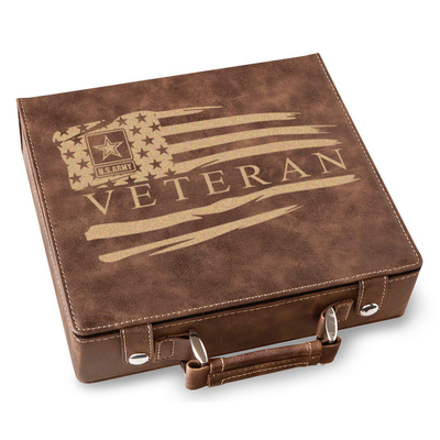 US Army Veteran Flag Poker Gift Set