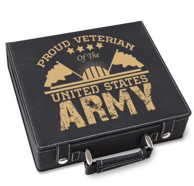 US Army Veteran Poker Gift Set