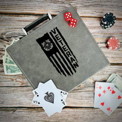 US Coast Guard Vet Poker Gift Set