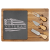 US Coast Guard Veteran Wood Slate Serving Tray