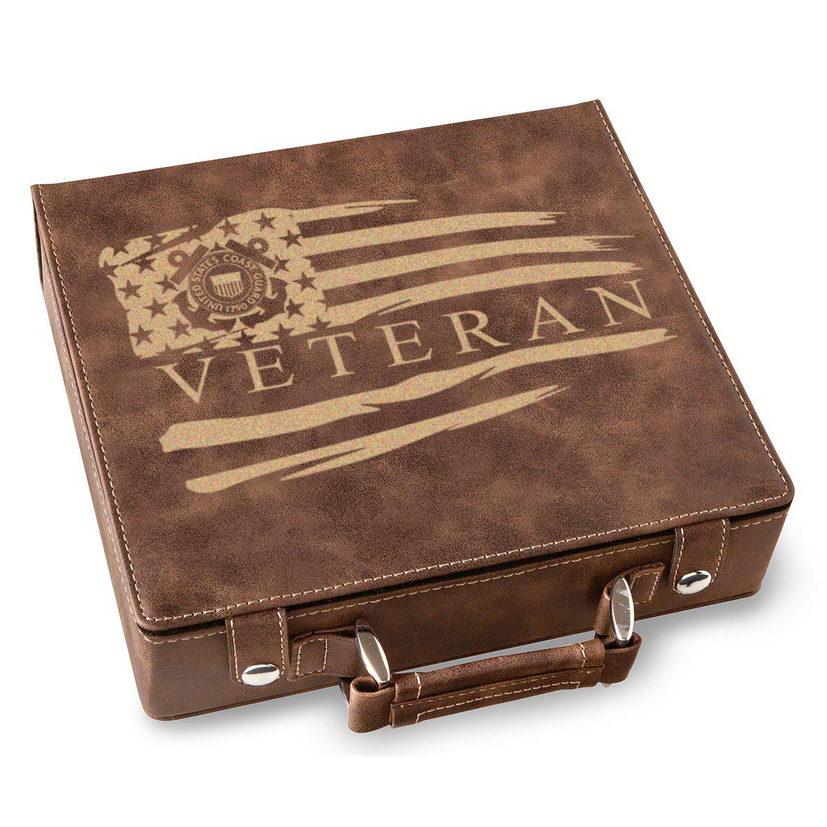US Coast Guard Veteran Poker Gift Set